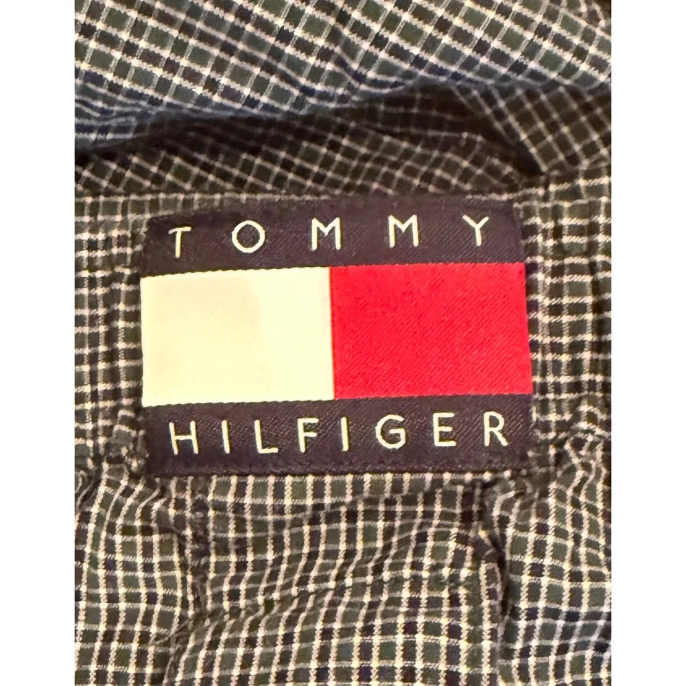 Tommy Hilfiger Mens XL Green Navy Micro Check Cotton Pajama Lounge Pants